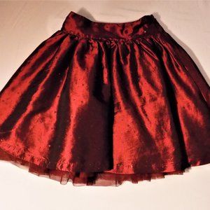 Children's Place Red Skirt w/ polka dots Size 6